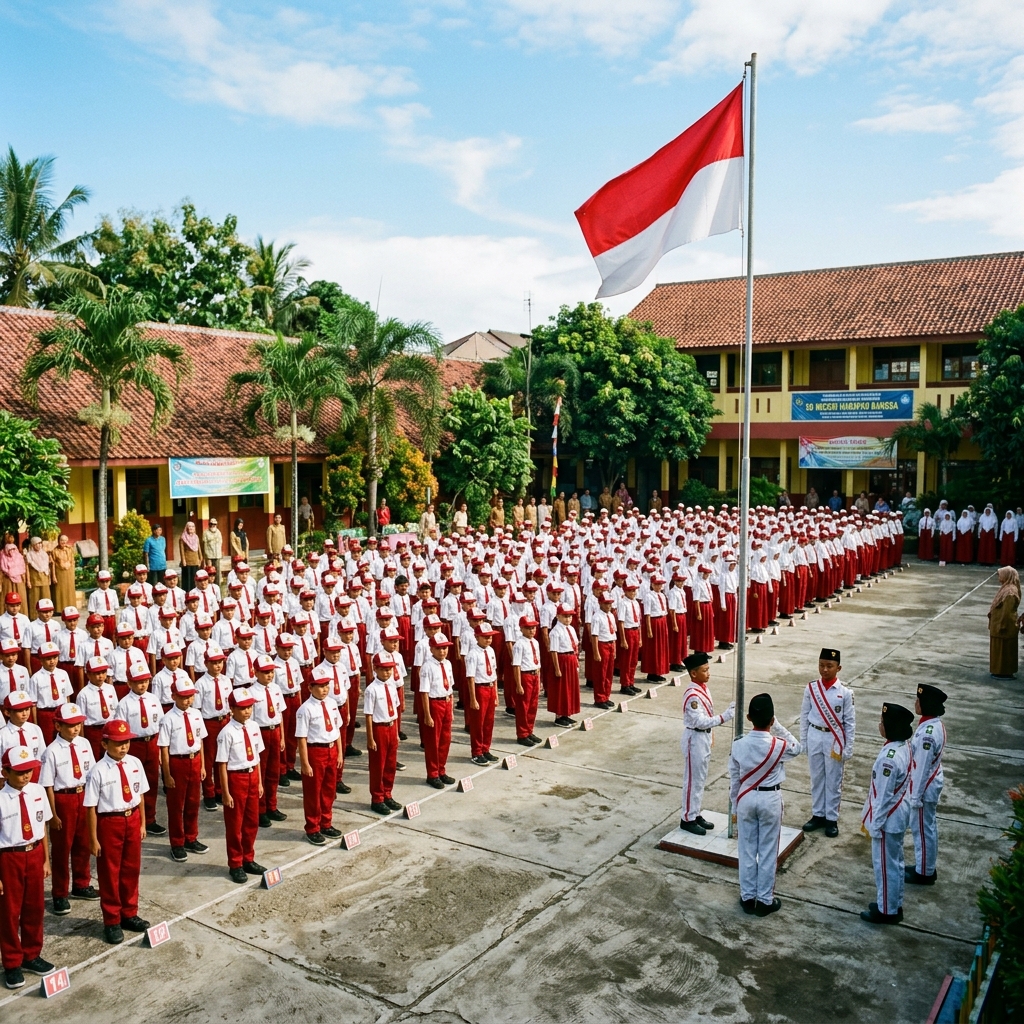 Upacara Bendera Peringatan Hari Kemerdekaan